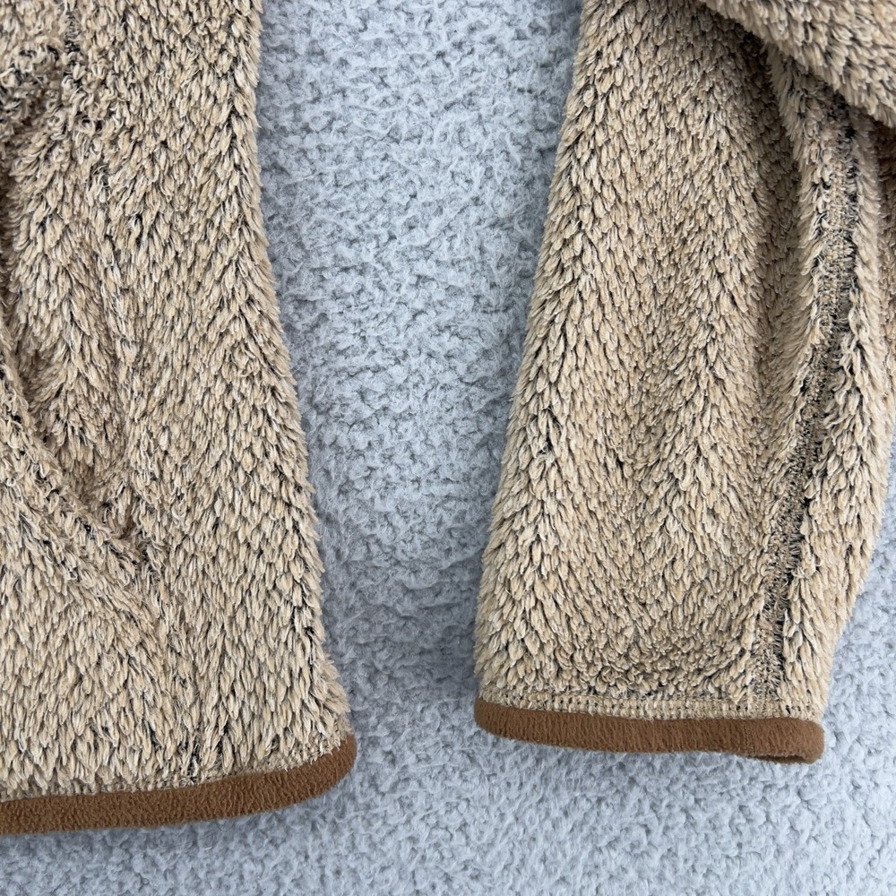 Patagonia Los Gatos Fleece Pullover Women's Medium Beige Brown Snap-T Jacket - Picture 5 of 13